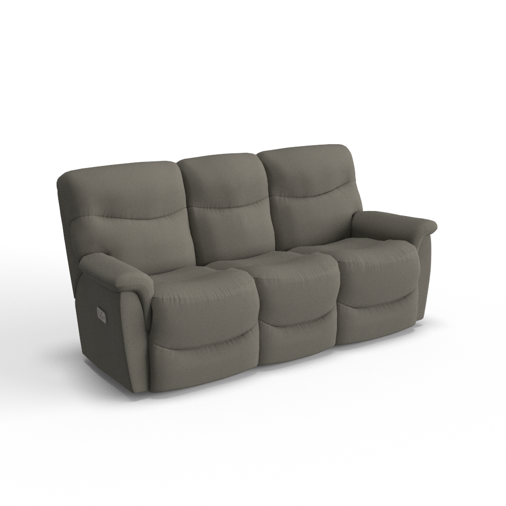James Power Reclining Sofa w/ Headrest & Lumbar